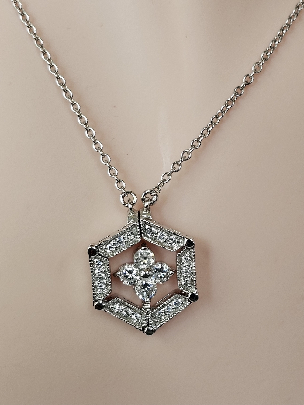 Authentic Vintage Victoria Wieck 2 In 1 Absolute Necklace Sterling Silver 18"
